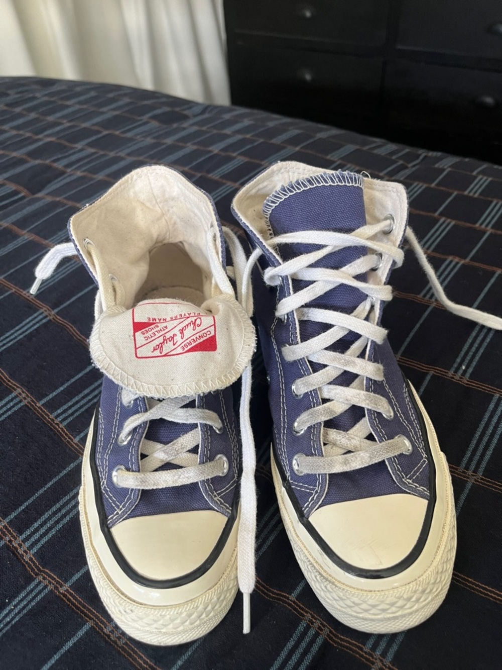 Converse Kids Navy and White High-Top Sneakers